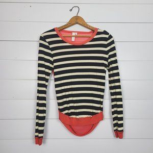 Women's Sheer Open Back Long-Sleeve Top